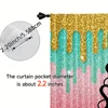 2pcs, spring summer Curtains Sweet sixteenth birthday Semi-Sheer Curtains Polyester Woven Room Decor for Living Room, Bedroom & 5