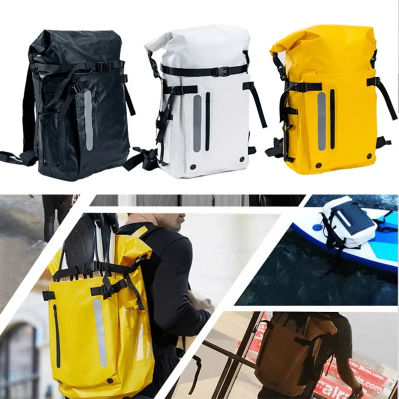 Outdoor Waterproof Flipper Bag Large Capacity Backpack Swimming River Tracing Drifting Dry Wet Outdoor Diving Equipment Bag