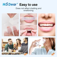 Bandes de nettoyage des dents blanches en Gel 9D, soins d'hygiène buccale, bandes de blanchiment des dents à Double élastique, fausses placages, outil de beauté des dents 6
