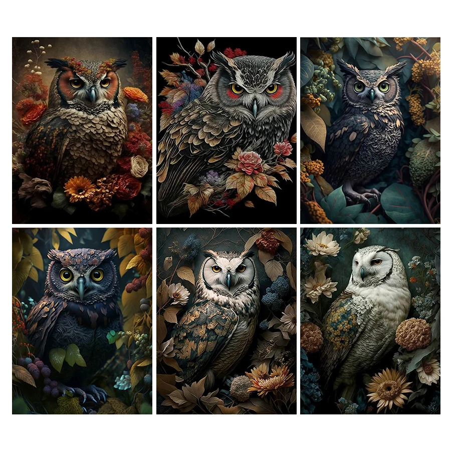 

Diamond Painting New Collection 2024 Animal Owl Diy Mosaic Art Full Drill Rhinestone Embroidery Picture Wall Decor AA5303