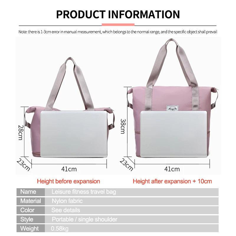 Generic Expansion Outdoor Gym Bags Men Women Fitness Gym Bag Jumia