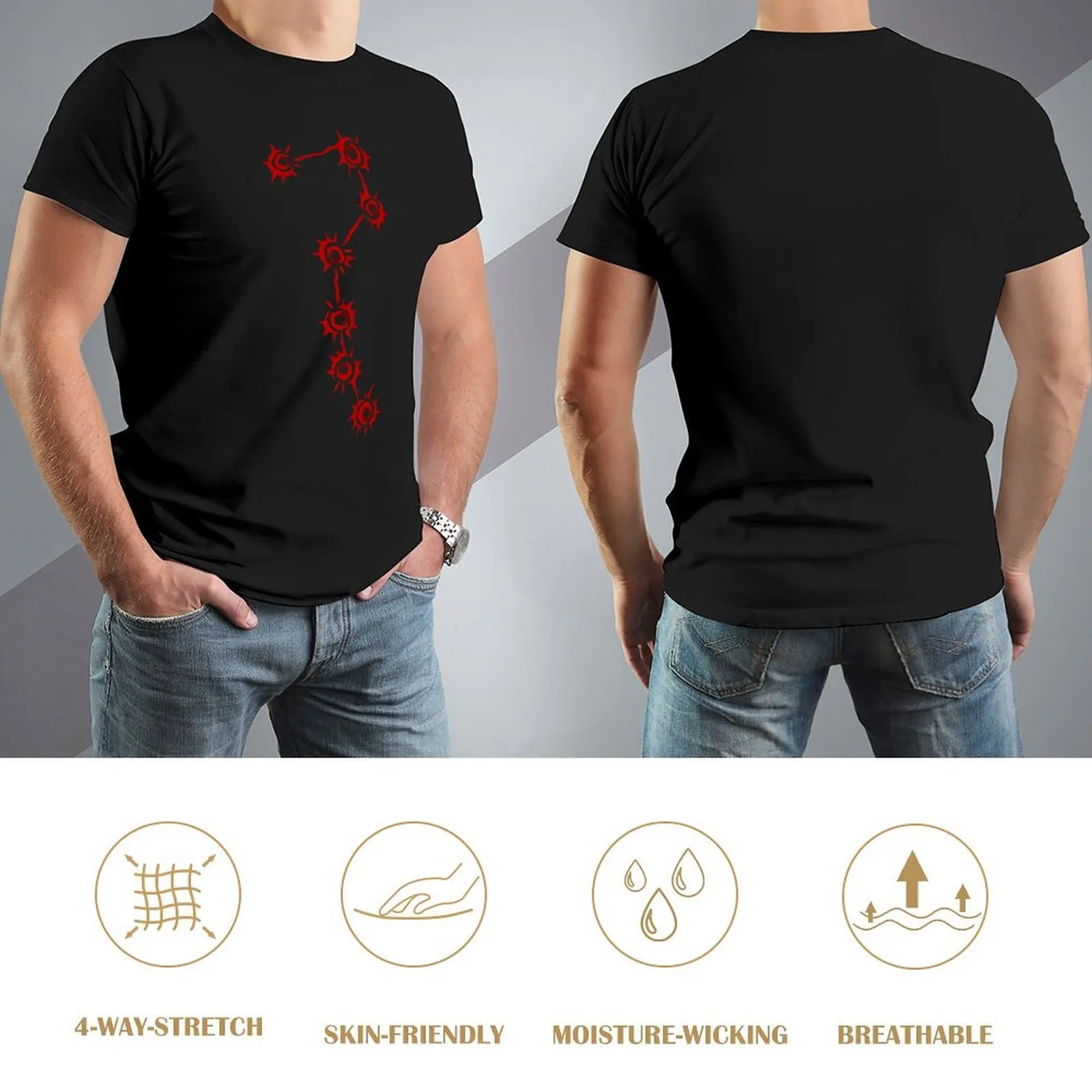 Hokuto No Ken Seven Cicatrici Canotta Per Sal T-Shirt Harajuku Campaign Tshirt Graphic Aactivity Competition Funny Novità Taglia Usa