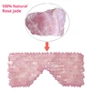 New Rose Quartz Jade Eye Mask Massager Jade Roller Guasha Board Set Natural Stone Scraper Face Lift Roller Facial Massage Tools 2