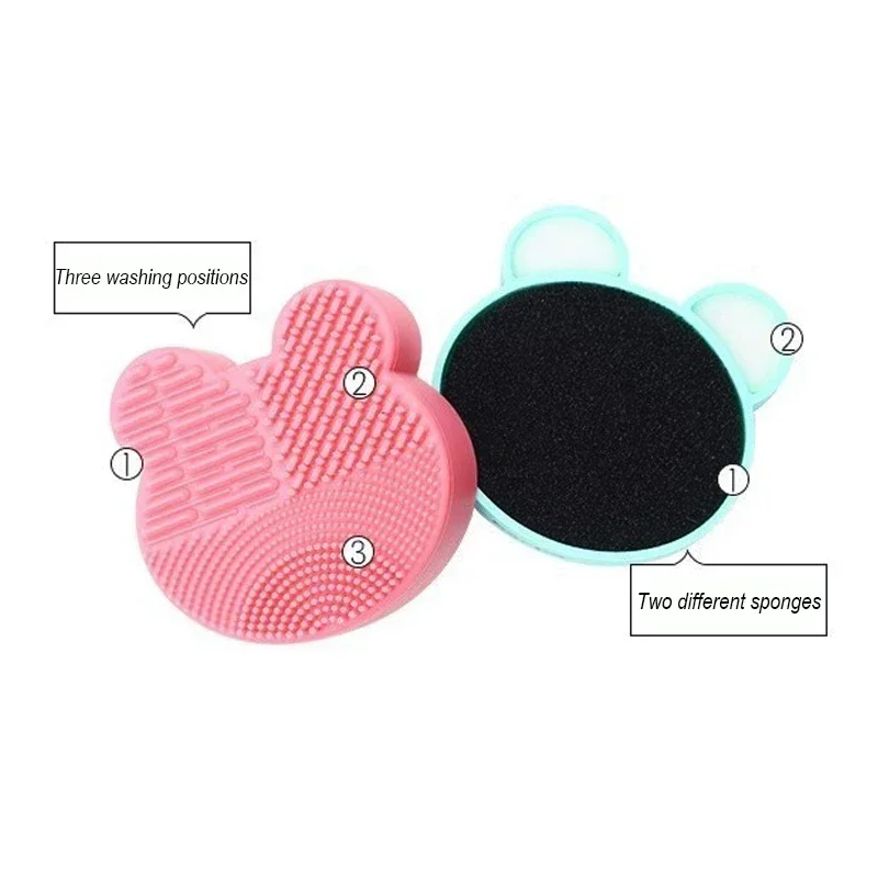 Description Picture 5 of itemMultifunction Makeup Brush Cleaner Beauty Powder Remover Makeup Brush Dry And Wet Cleaning Silicone Sponge Tool