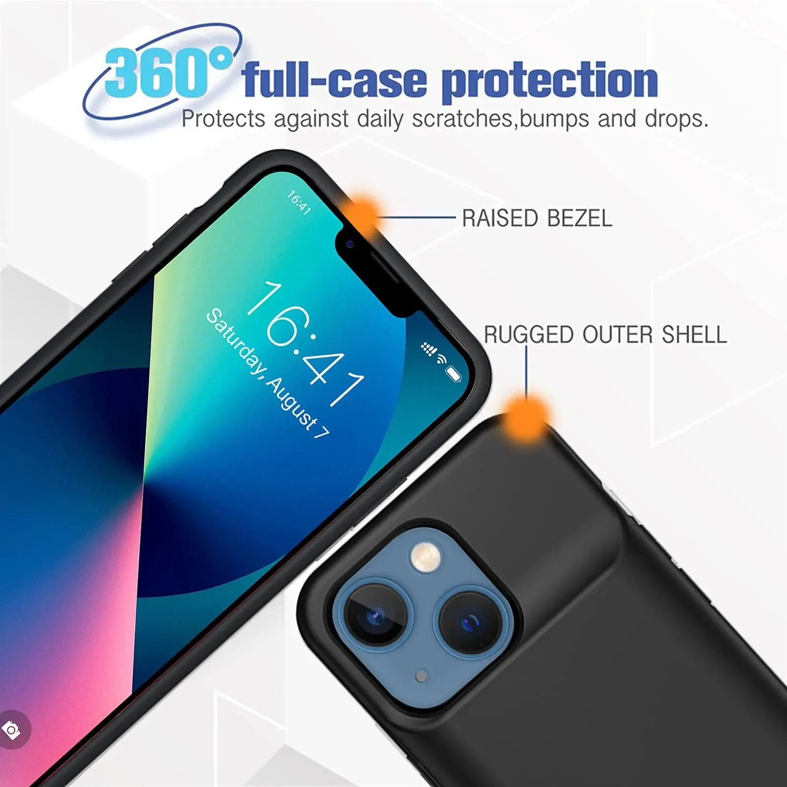 Чехол-зарядное устройство емкостью 6800 мАч Powerbank для IPhone 6 7 8 ...