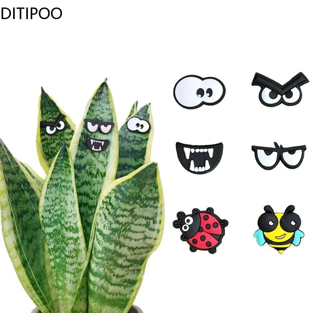 6pcs Plant Decor for Potted Plants Cute Indoor Outdoor Plants