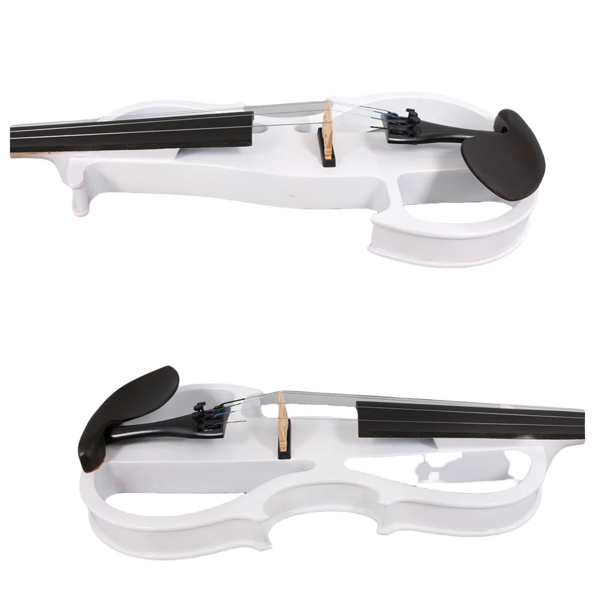 New Electric Viola 16-inch 4 String Ebony Fretboard Solid Wood Body With Bow Case professional Portable Sturdy