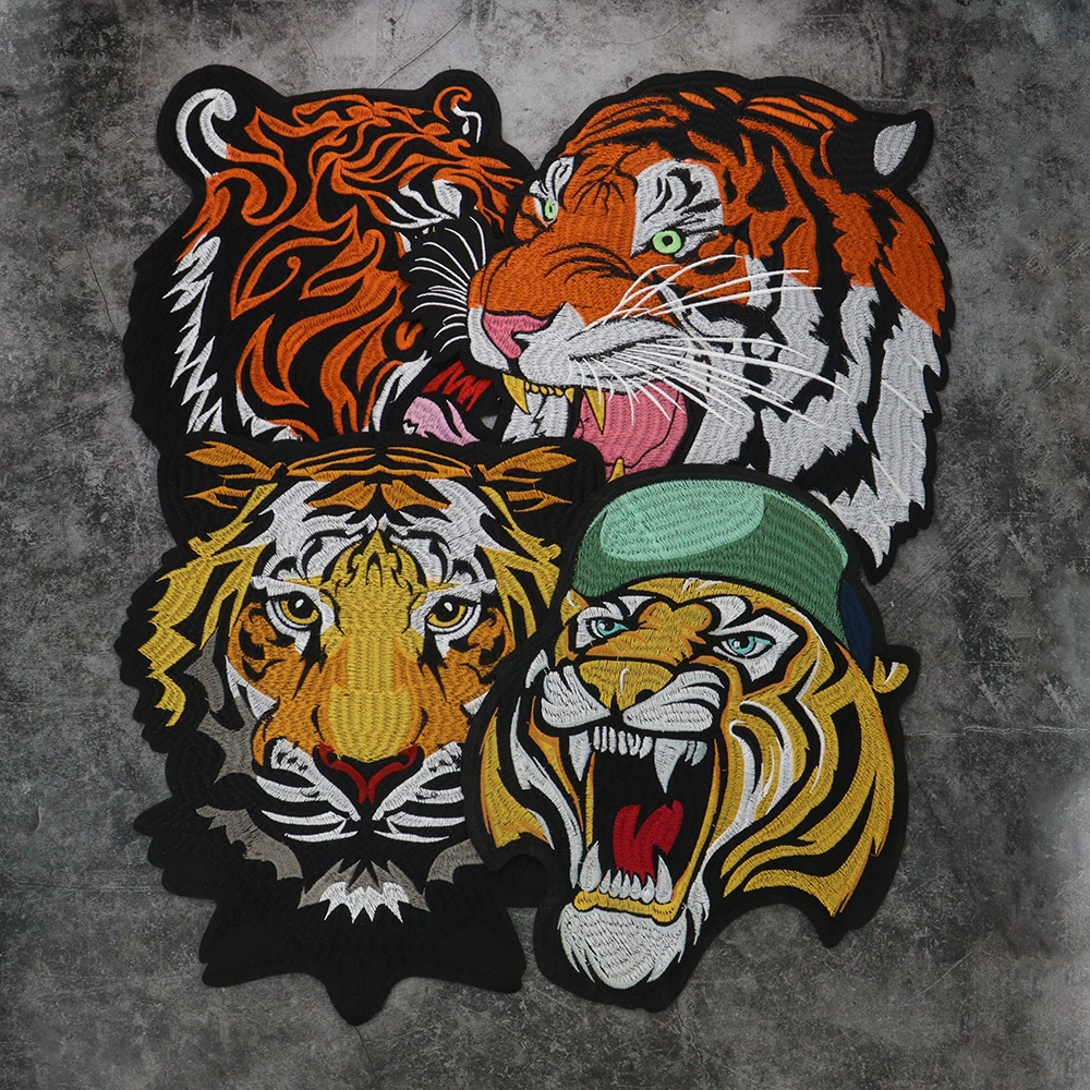 NBEADS 15 pz di Toppa Ricamata con Tigre, 5 toppa Da Cucire e
