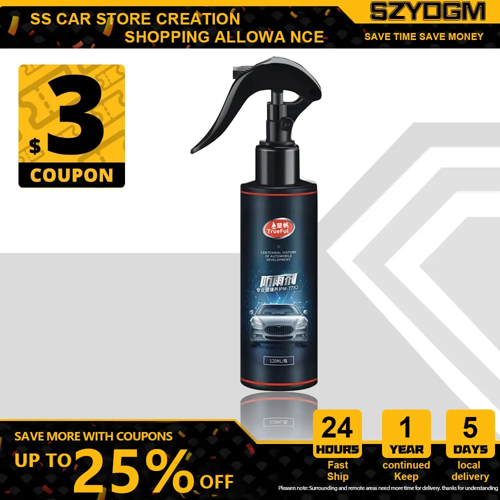 

120ML Car Repair Agent Automotive Glass Coating Agent Rainproof Agent Glass Rain Mark Oil Film Remover Car Care Clean Products