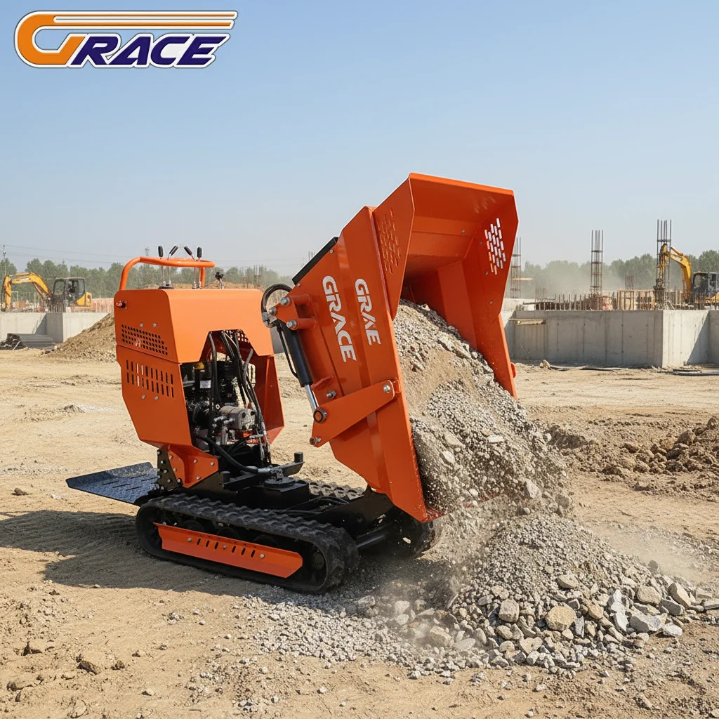 Mini Dumper Fast Delivery EURO 5 EPA High Quality Crawler Mini Dumper 500kg Small Dumper Truck Factory Supply