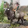 Cowboy Riding Bull Figurine Simulated Wild Spanish Bullfighter Cattle Model Rodeoes Collection Playset Preschool Science 5