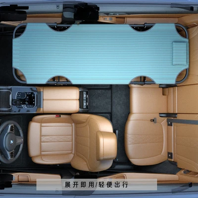 Universal Car Bed Auto Modified Bed Co-pilot Sleeping Camping Portable Folding Car Rear Seat Travel Accessories