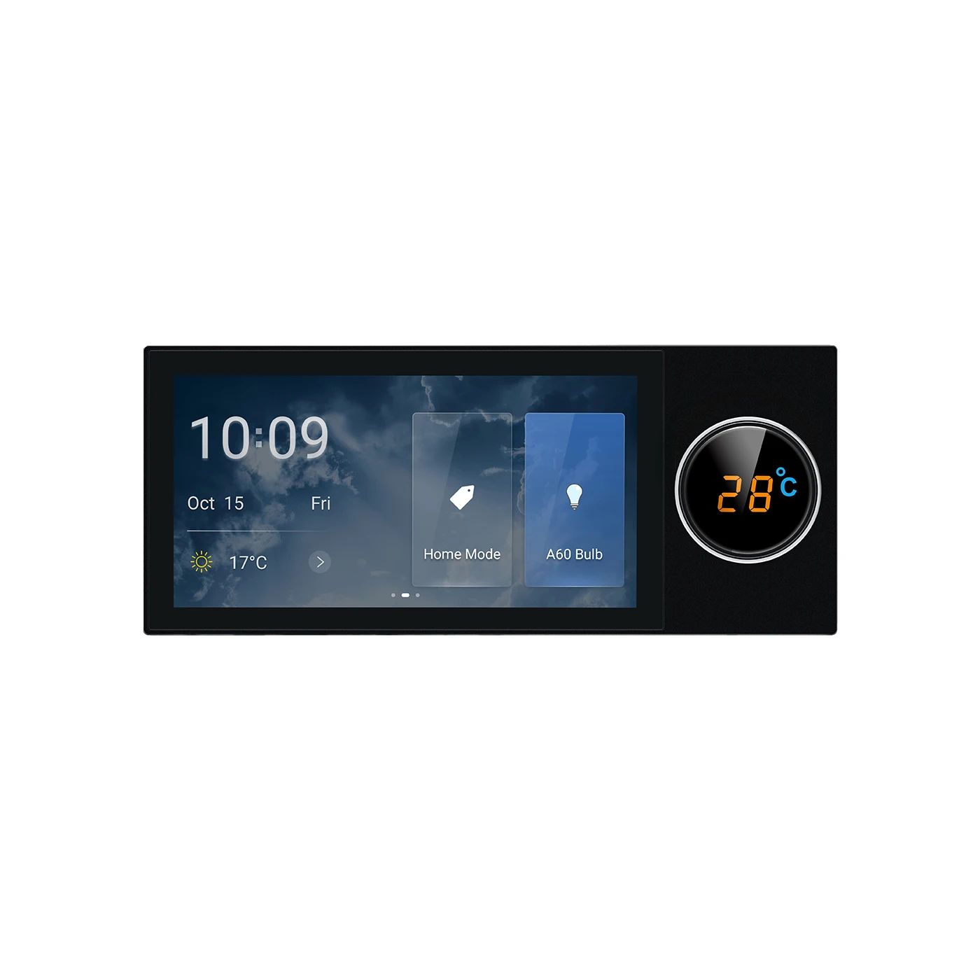 Tuya 지그비 와이파이 BLE 6 인치 HD LCD 터치 벽 스위치, 스마트 홈 다기능 조명 제어 터치 패널