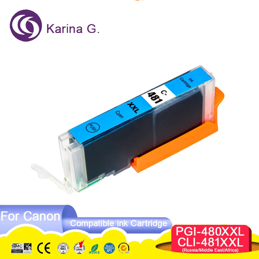 480 481 480XL 481XL PGI-480XL PGI480 CLI-481XL Premium Compatible Inkjet Ink Car