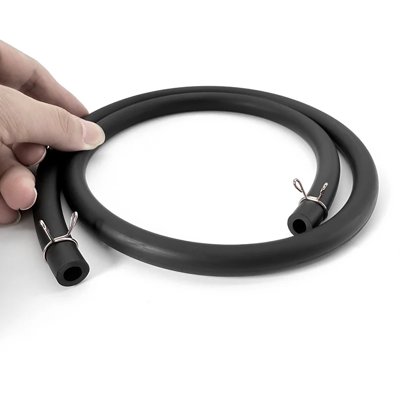 Durable Oil-Resistant Black Rubber Fuel Tube - 5mm x 8mm Leakproof & Wear-Resistant