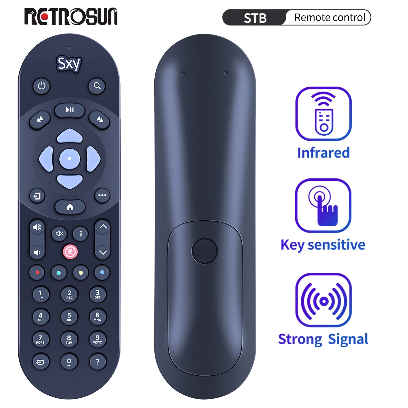 Nuovo Telecomando Universale Ir Adatto Per Sky Q Box Tv Set Top Box Urc-168001-00R00 Controller (Con Manuale Di Istruzioni)