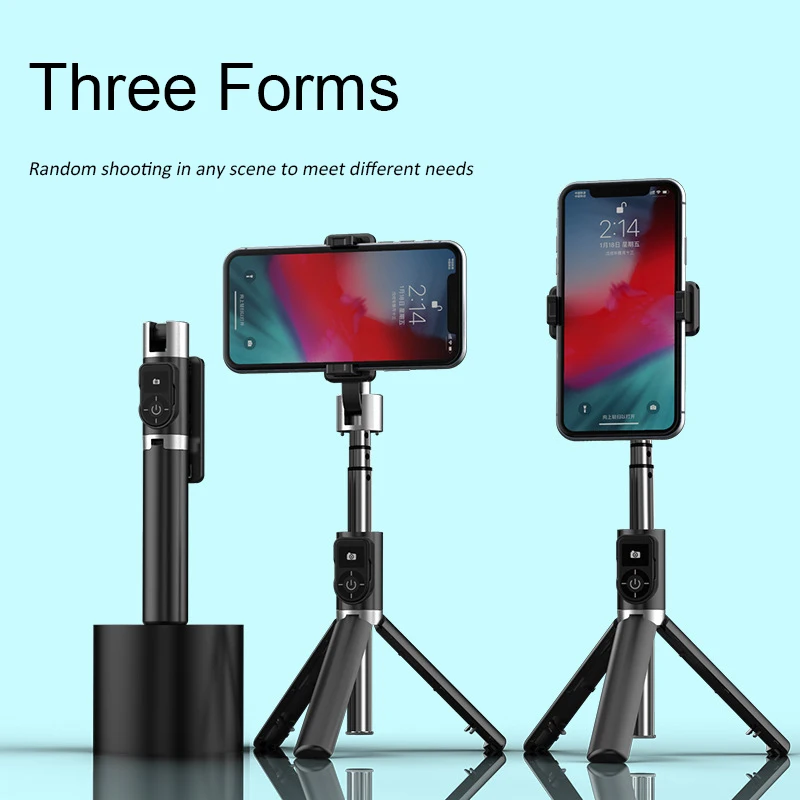 P70 Selfie Stick 360&deg; Rotation Extendable Bluetooth Selfie Stick with Wireless Bluetooth and Tripod， Outdoor Desktop Bracket