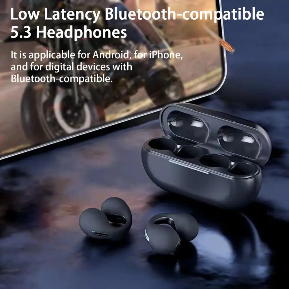 

Sports Headphones 1 Pair Handsfree Long Endurance Low Latency Bluetooth-compatible 5.3 Headphones Speaker Accessories