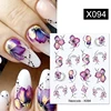 Harunouta 1 Sheet Nail Water Decals Transfer Lavender Spring Flower Leaves Nail Art Stickers Nail Art Manicure DIY 2