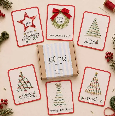 Festive Christmas DIY Card Crafting Kit - Perfect Holiday Gift Set