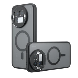 Custodia Trasparente Anti-Impronta Matta Magnetica Resistenti agli Urti - Cover in PC+TPU