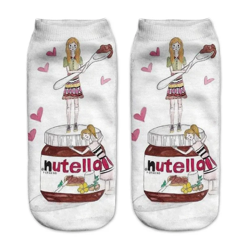Women's Cute 3D Food Print Cartoon Dessert Socks - Fun & Unique Gift