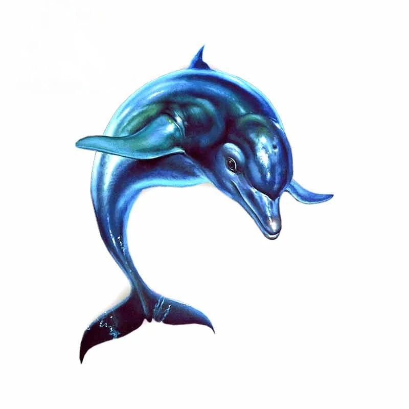 

For Dolphin Motorcycle Car Stickers DIY Anime Body for 3D Waterproof Window Decoration N39