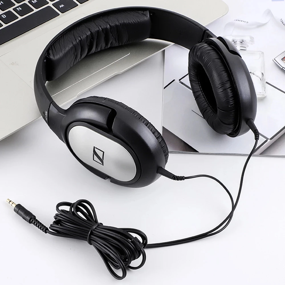 

Sennheiser HD 206 3.5mm Wired Headphones Deep Bass Stereo Noise Isolating earphones Sports Gaming Earbuds For iPhone Android