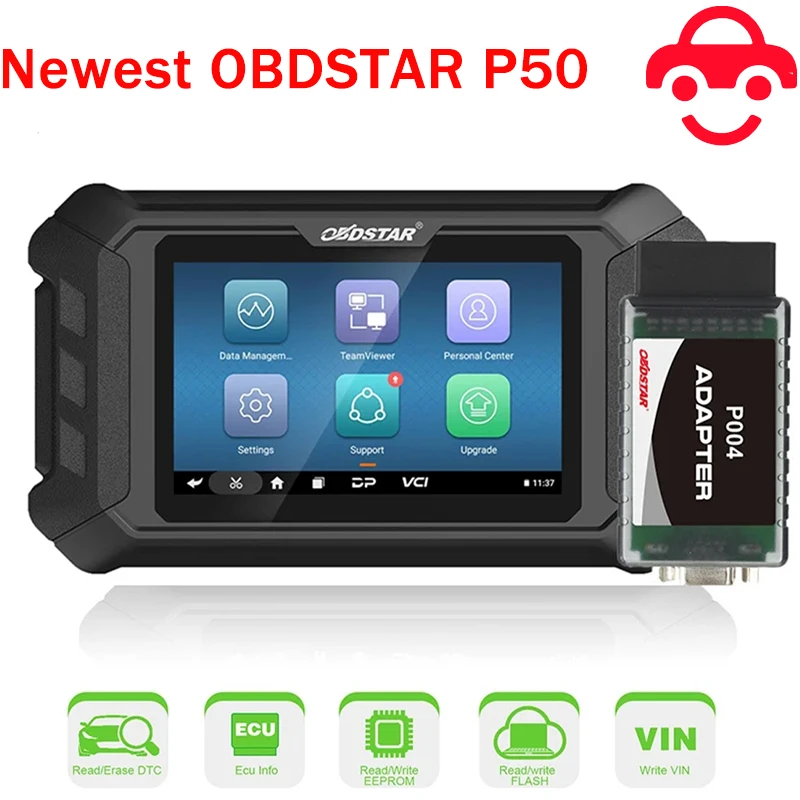 

Новейший инструмент OBDSTAR P50 для сброса подушек безопасности, интеллектуальное оборудование для сброса подушек безопасности, покрывает 38 брендов и более 3000 ЭБУ, часть №.