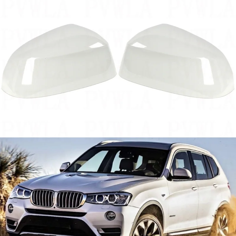 

White Painted Mirror Housing Cover Cap 51167365113 51167365114 For BMW X3 F25 X5 F15 2014 2015 2016 2017 2018