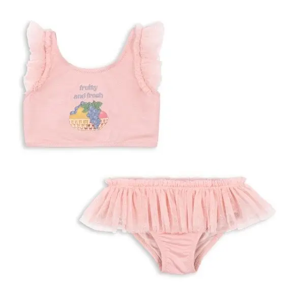 Kids Swimwear for Girls New Summer Cherry KS Toddler Boys Clothes Baby Swimsuit Flower Swimwear Children Cute Bow Bikini Set - 5