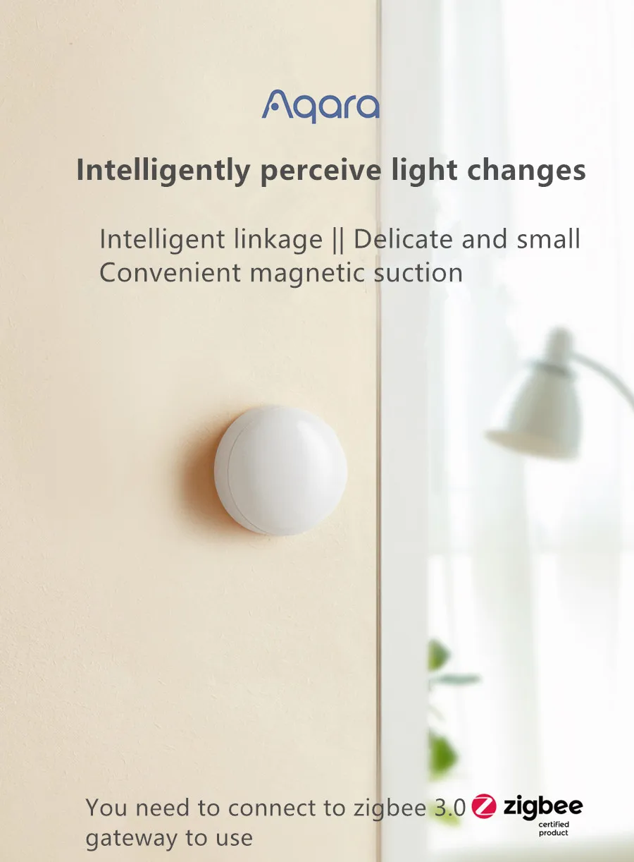 New Light Sensor T1 Brightness Sensor Zigbee 3.0 Auto Smart Home Light Detector