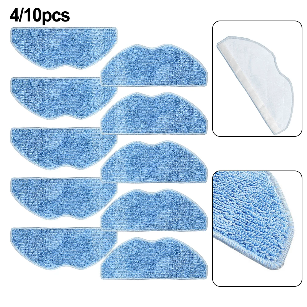 

4/10 Pcs Mop Pads Cloth Replacement Parts For MEDION X10 SW Sweeping Roboat Vacuum Cleaner Replacement Spare Parts Accessories