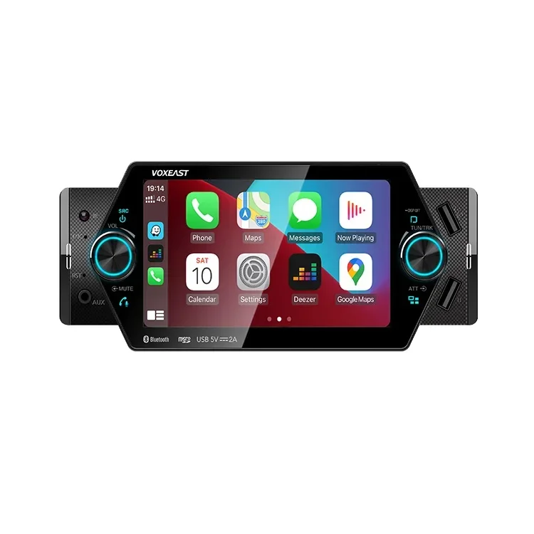 Universal 5inch Car Radio Player 1Din Car Mp5 Player Android Auto + Carplay Stereo Radio RCA Audio FM BT Mirror Link