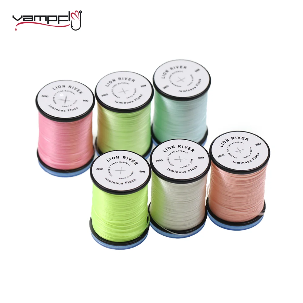 

Vampfly 1pc 300D Fly Tying Threads High Tensile Floss Line Fly Tying Material For Streamer Bass Pike Saltwater Fishing Flies