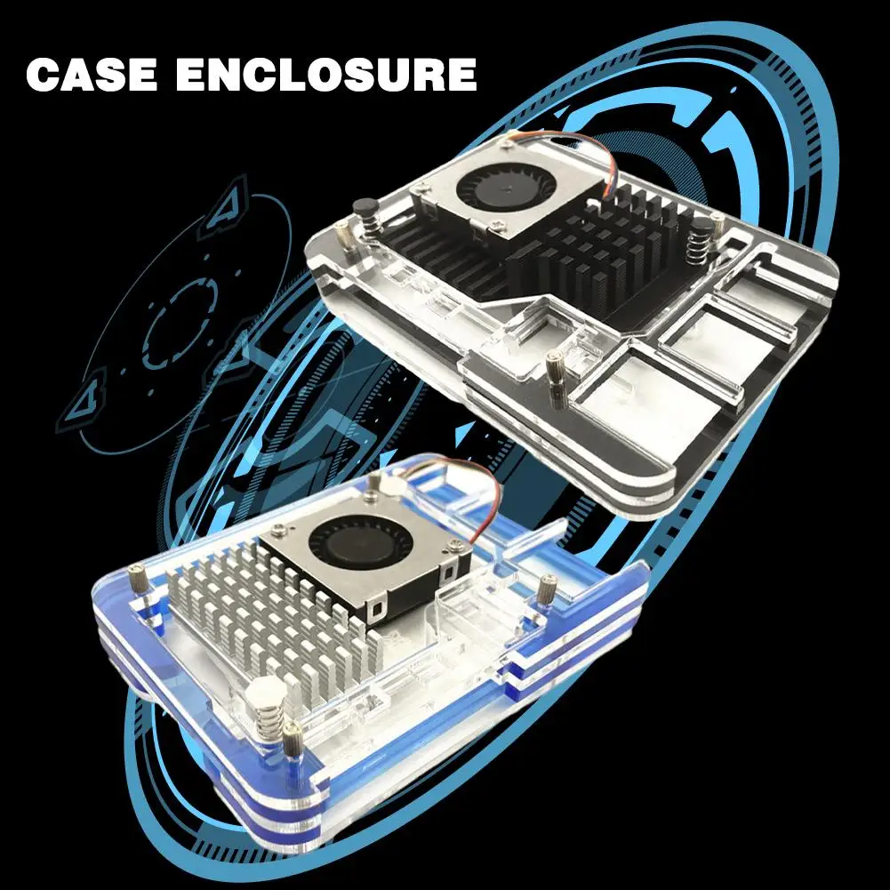 Suitable For Raspberry Pi 5 Shell Acrylic For Raspberry Pi 5 Case Enclosure 5B505 Active Cooler Compatibility