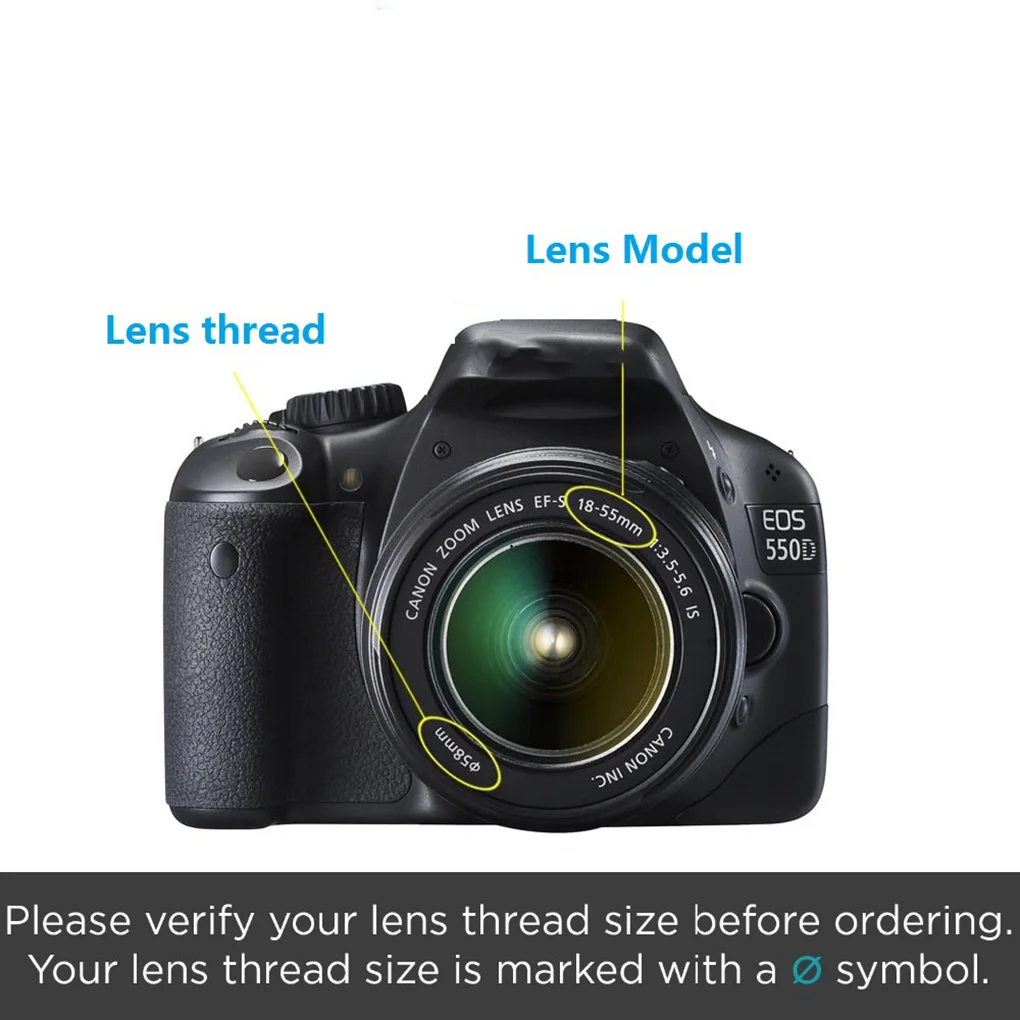 3x Lens Filter with Bag Camera 49MM 52MM 55MM 58MM 62MM 67MM 72MM 77MM Protector Filtering Circular Polarizer Carrying Case 49mm camera lens filter circular polarizing filter