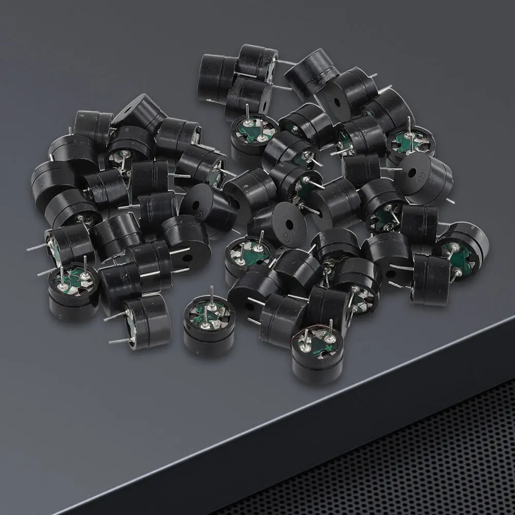 50PCS 전자기 버저 전자기 임피던스 16 옴 패시브 버저 알람 AC/2KHz 3V 5V 9V 12V 사운더 스피커 버저