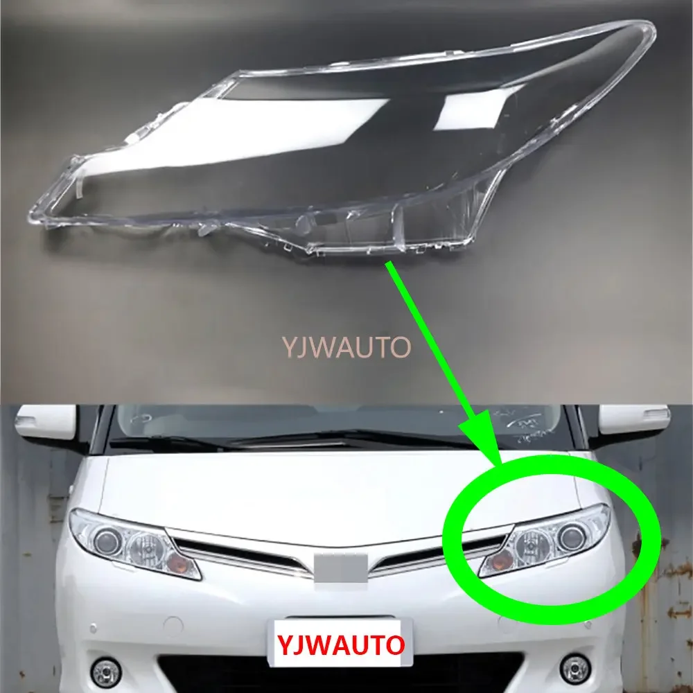 

For Toyota Previa Estima 2009~2015 Headlamp Cover Car Headlight Lens Glass Replacement Front Lampshade Auto Shell Lens