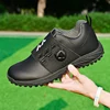Men Professional Golf Shoes Waterproof Spikes Golf Sneakers Black White Mens Golf Trainers Big Size Golf Shoes for Men 2