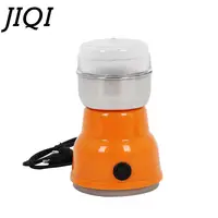 JIQI Electric Mini 220V Coffee bean grinder Household Herbs Copper Nuts grinding machine 150W stainless steel mill blade EU plug 1