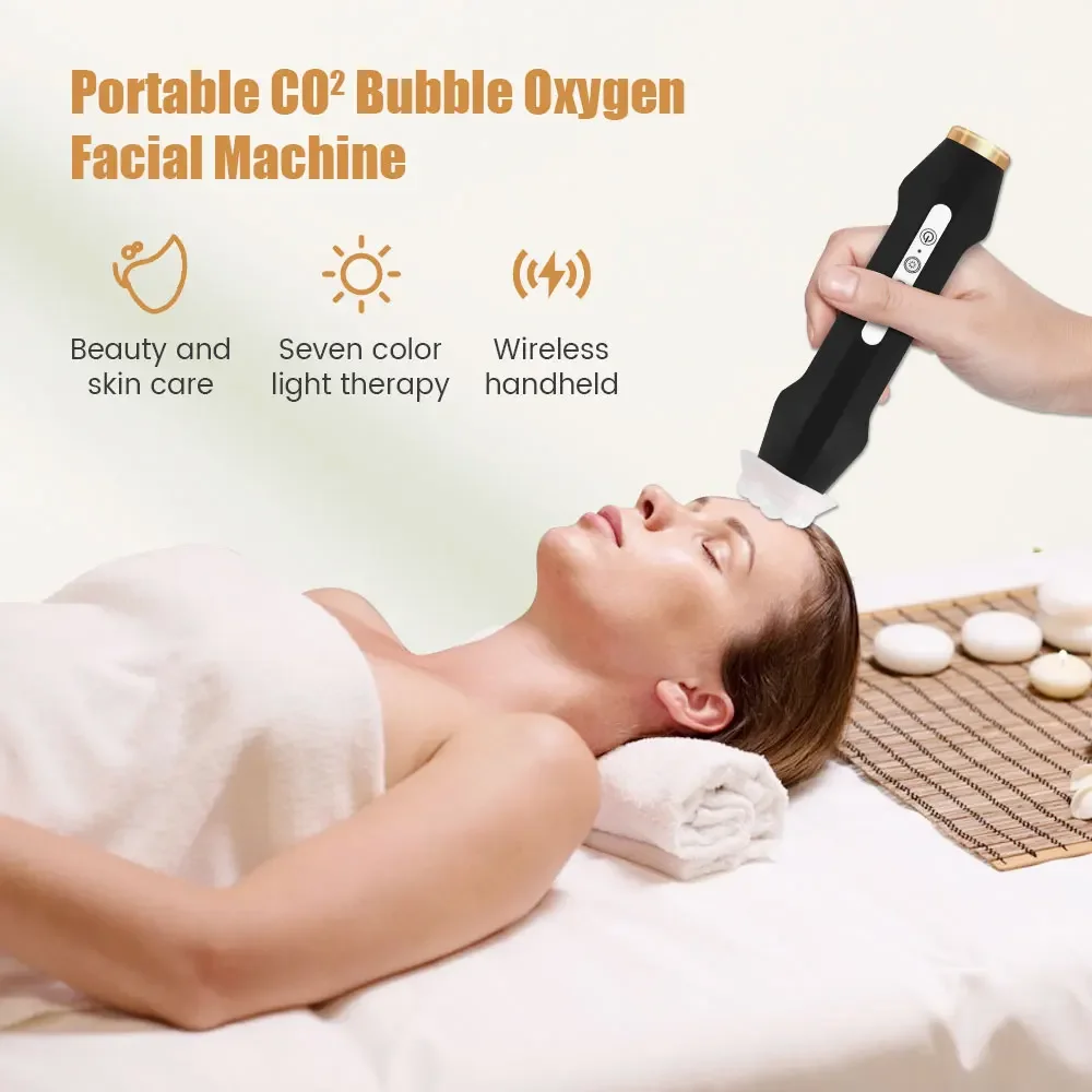Oxygen Bubble Pen CO2 Oxygen Portable Facial Machine CO2 Gel Facial Skin Care Device SPA Bubble Beauty Machine