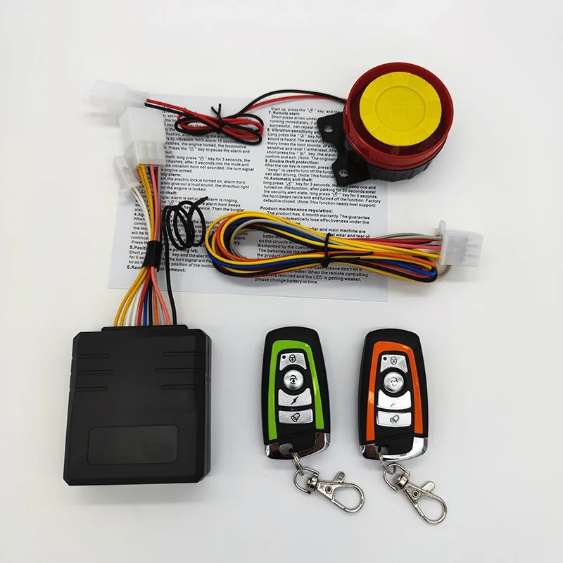 Alarme antivol pour moto transfrontalière 026LYZZ, contrôle sans fil par téléphone mobile Bluetooth, fonction de détection PKE, démarrage en un clic 6