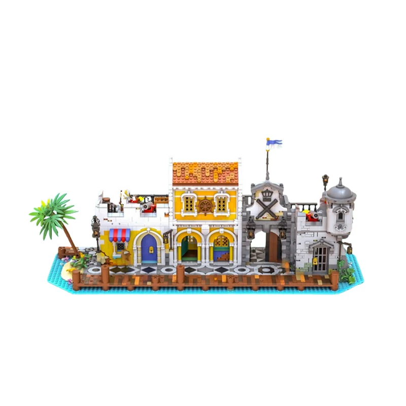 

MOC Architectural Series Lagoon Lockup Revisited DIY Model Bricks Building Block Collection Experts High Difficulty Puzzle Toys