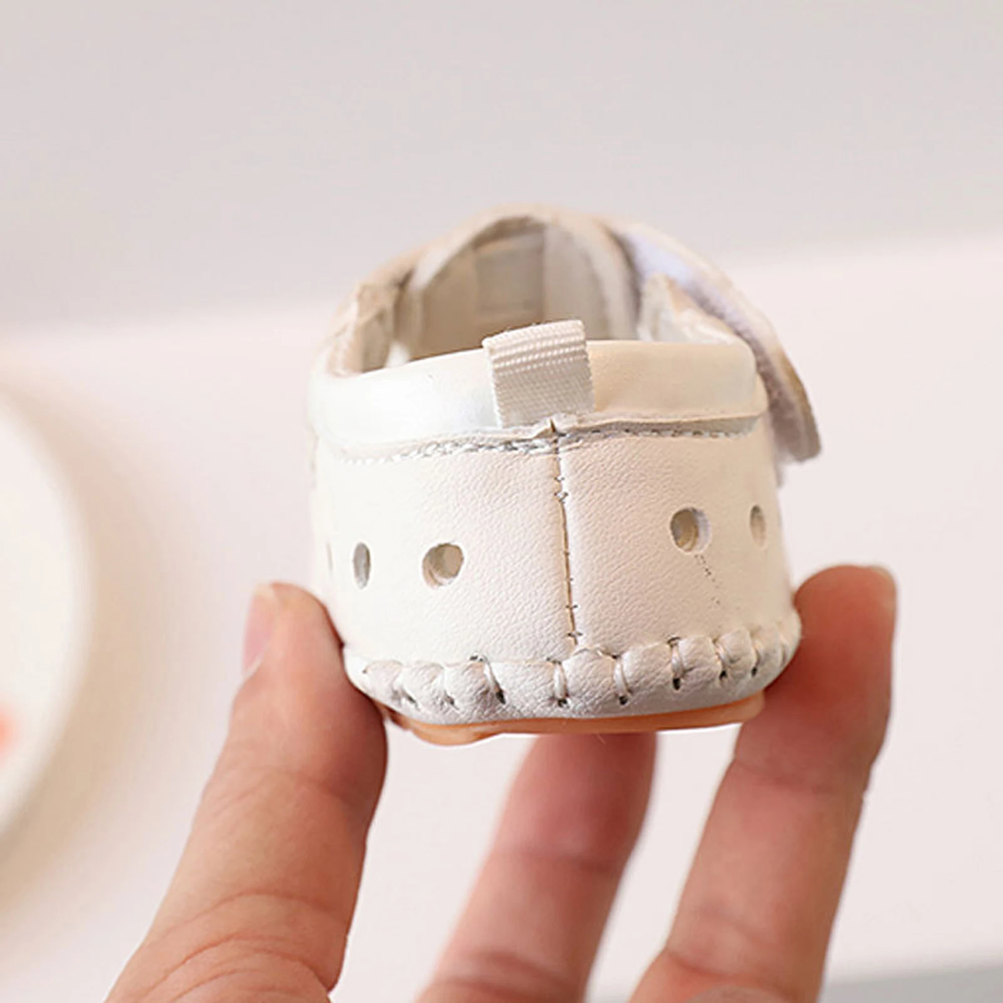 Girls Summer Sandals Adorable Bowknot Mary Jane Flats Closed Toe Toddler Walking Shoes with Non-Slip Sole