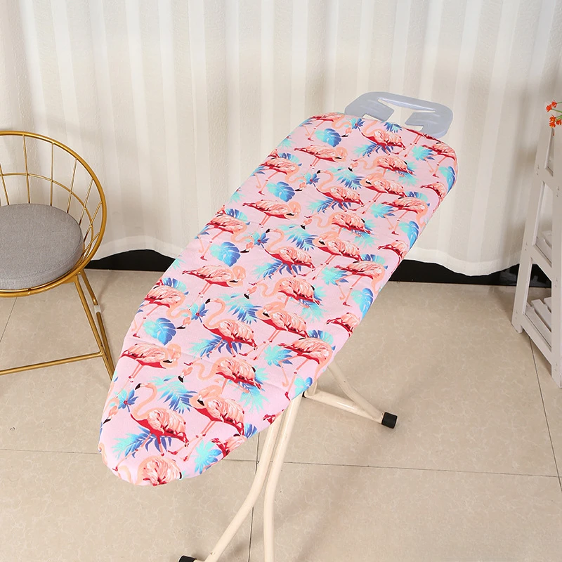 Flamingo Canvas Ironing Board Cover Thick Cotton Ironing Cover Scorch Resistant Fitted Heat