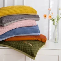 New Cotton Waffle Buckwheat Pillow Cervical Pillow 2
