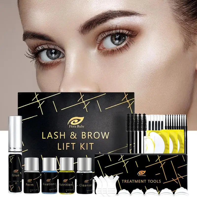 Eyebrow Lamination Kit 2 In 1 Eyebrow Eye Lash Lamination Kit DIY Perm
