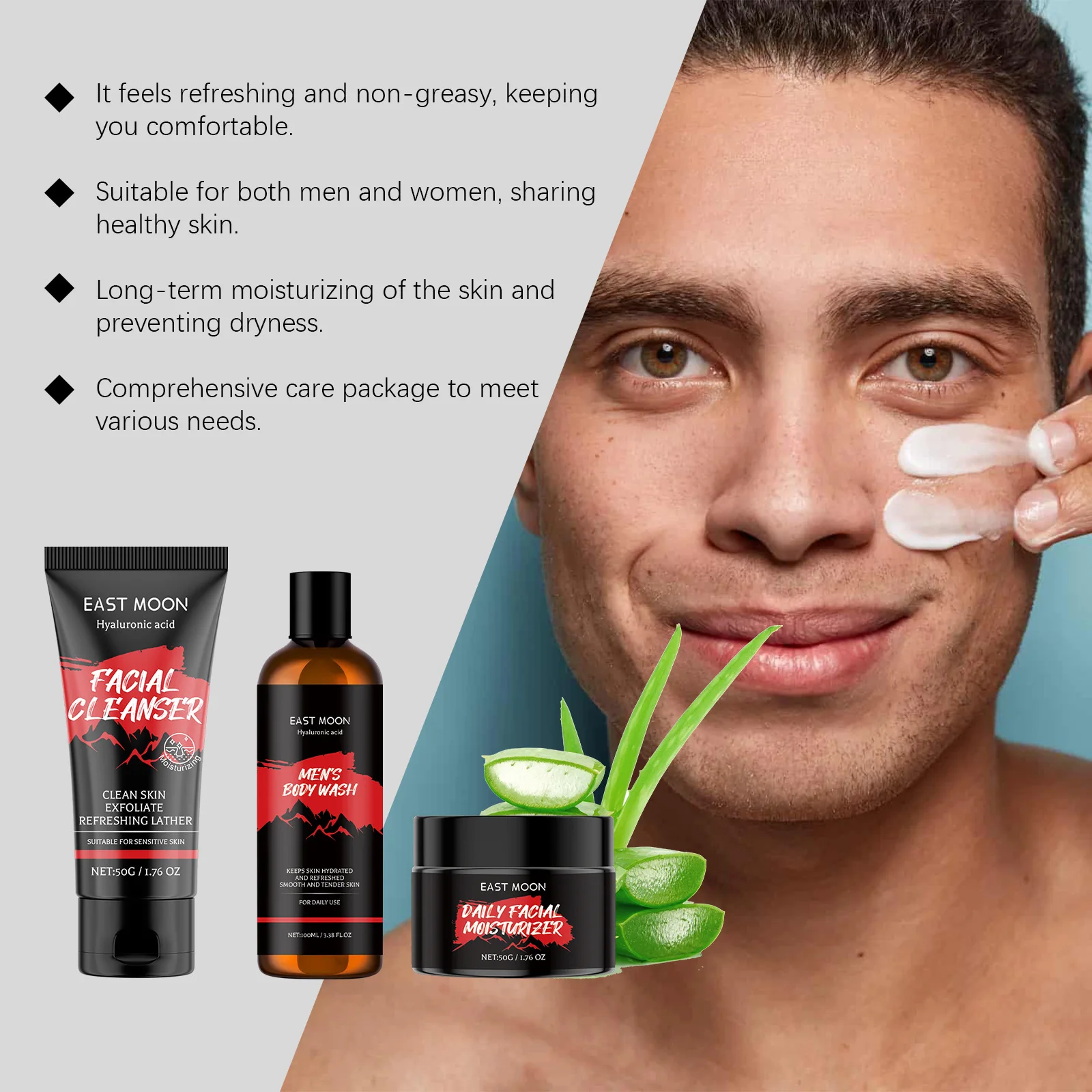Men Bath Set Keep Moisturizing Wash Deep Oil Control Strengthen Exfoliate Reducing Blackhead Improve Brightening Body Skin Care