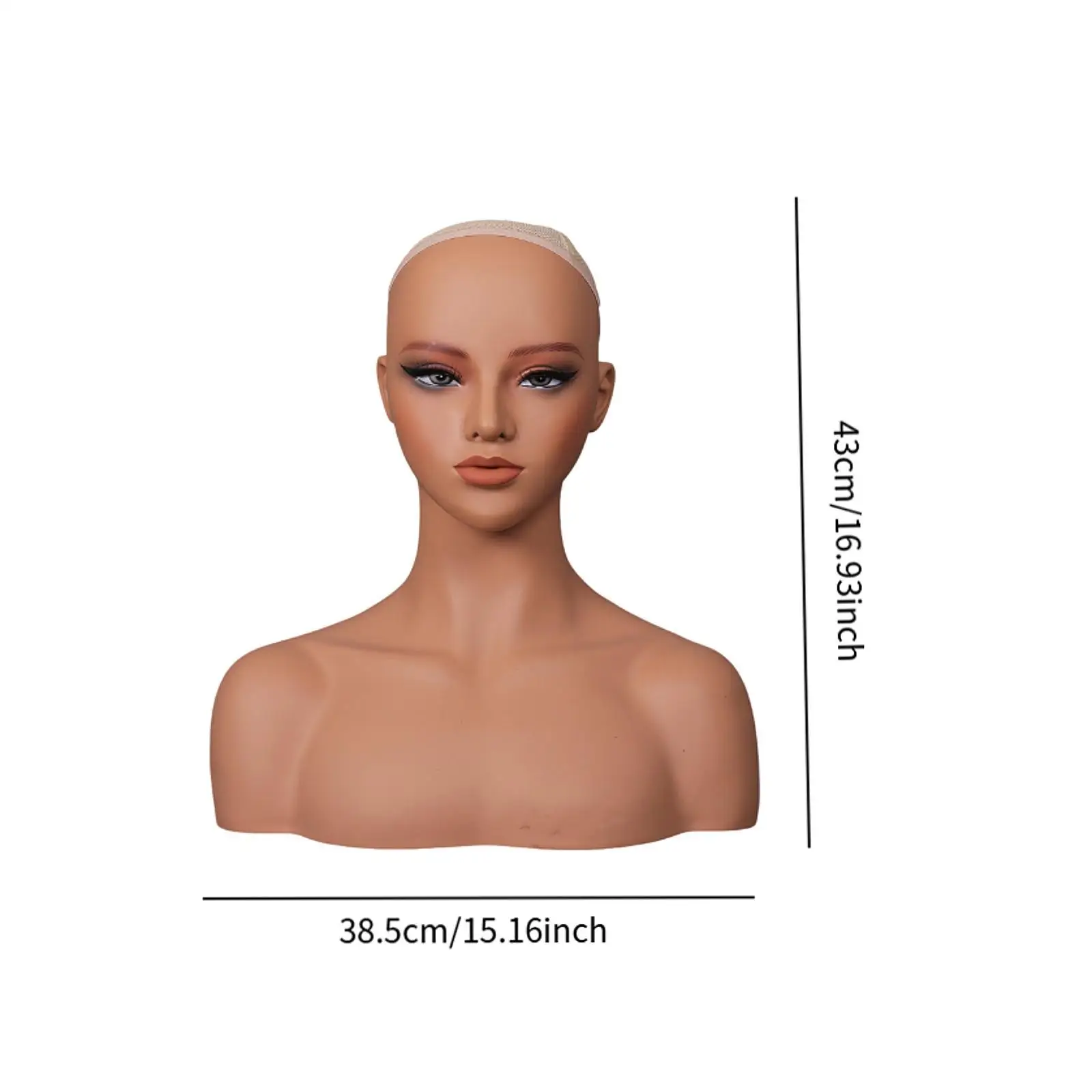 Mannequin Head Earring Necklace Holder Stand Multipurpose Hat Display Rack Wig Holder for Earrings Jewelry Hats Wig Necklace